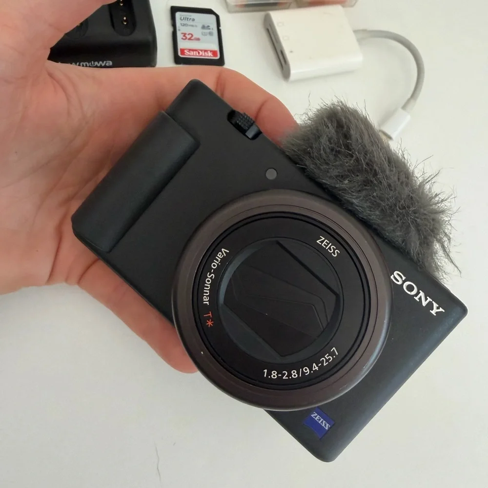 Sony ZV-1 with accessories